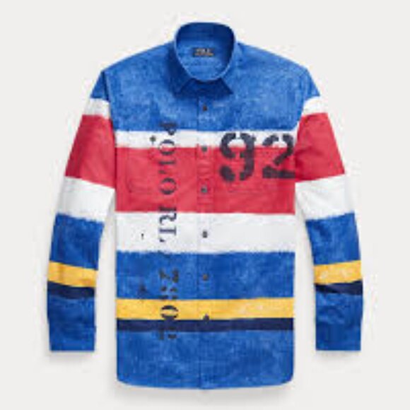 Polo Ralph Lauren Classic Fit Long Slv Striped Oxford NEW w/tags Retail $300 Pri - Picture 5 of 7